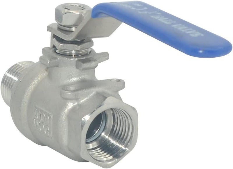 DAN SPEED 1/2 Inch Male x Female NPT Ball Valve S304 Stainless Steel,Full Port Heavy Duty for Water, Oil, and Gas,1000WOG (1/2 inch) - Image 5